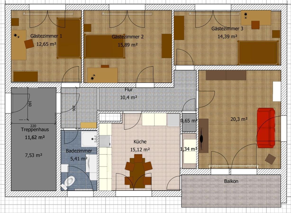 Apartment Ferienwohnung Vogt Sinzheim Esterno foto